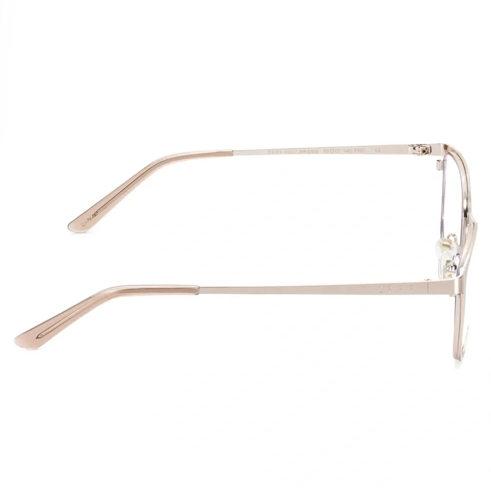 DIFF Carmen Bluelight Glasses Brushed Rose Gold Blue Light Blocking Glasses
